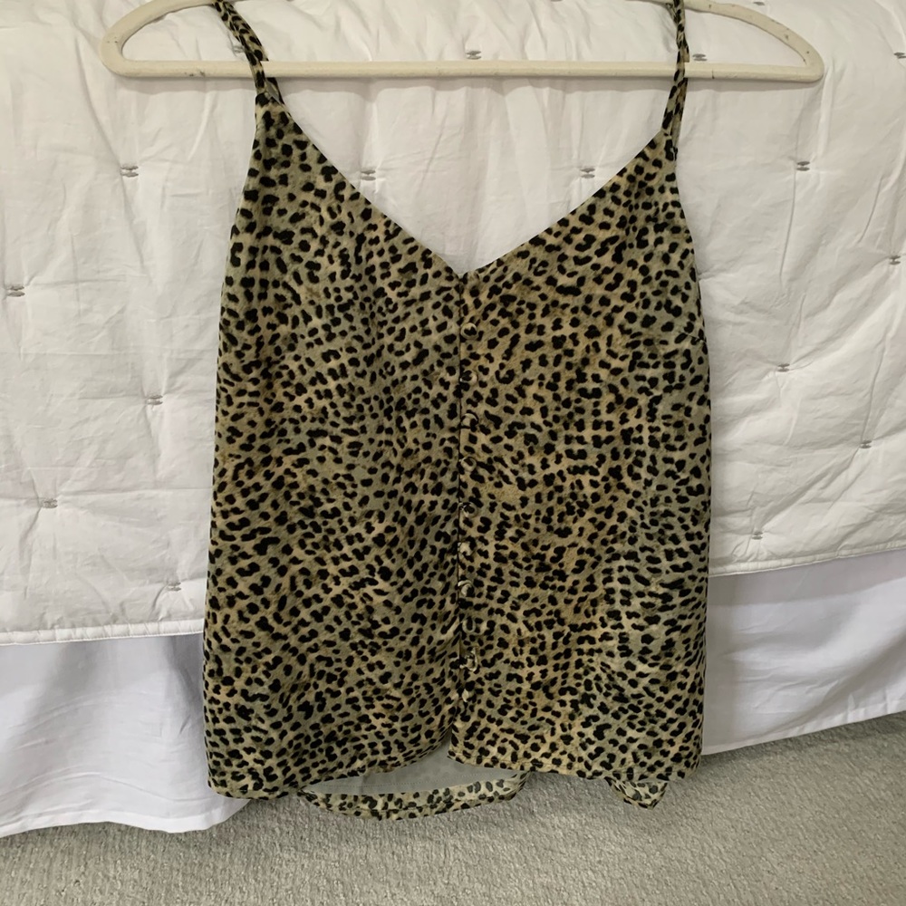Cupcakes and cashmere Cheetah print cami NWT